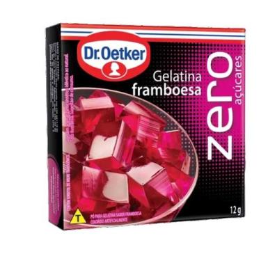 Imagem de Kit c/ 12 Gelatina Dr Oetker Zero Framboesa 12g