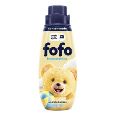 Imagem de Amaciante De Roupa Concentrado Amarelo Chamego Fofo 500ml