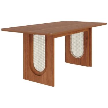 Imagem de Mesa De Jantar Retangular Valentina 180x90 Cinamomo Com Tampo Em Mdf - Cimol Móveis Cinamomo