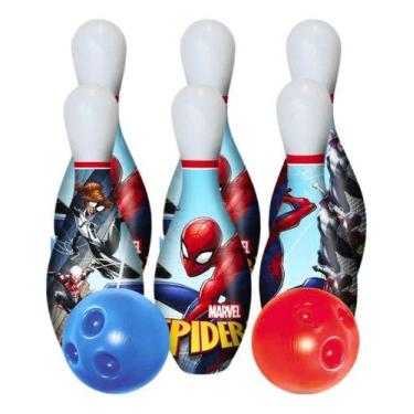 Imagem de Brinquedo jogo de boliche infantil homem aranha menino - P&O