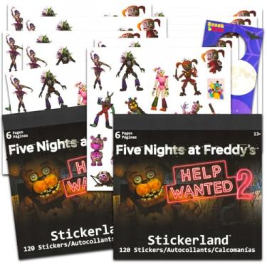 Imagem de Five Nights at Freddy's Stickers for Kids - 240 FNAF Stickers Pack for Birthdays, More | Five Nights at Freddy's Party Decorations Set
