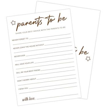 Imagem de ZEDEV 30 PCS Cute Bear Parents to Be Baby Shower Game for Boy Girl, Double-Sided Games Gender Neutral Gender Reveal Party Supplies & Decor-C15