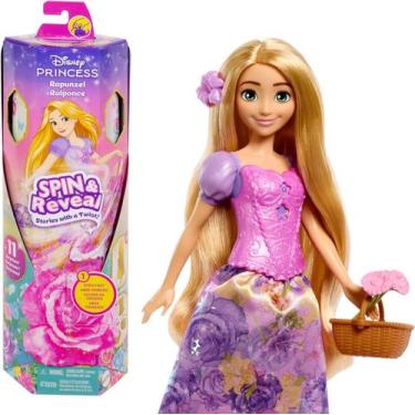 Imagem de Boneca Princesa Disney Rapunzel Spin & Reveal Mattel HTV86