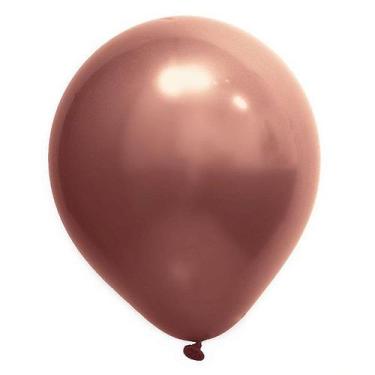 Imagem de Balão de Festa Redondo Profissional Látex Cromado - Bronze - Art-Latex