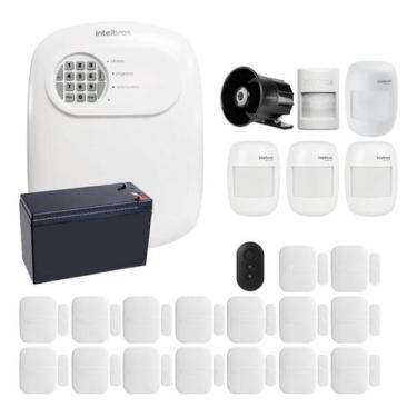 Imagem de Kit Alarme Intelbras Com Sensores Sf 16 Magnéticos E 5 Infra