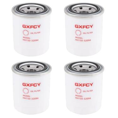 Imagem de Filtro de óleo HH150-32094 substituto 51064 122-0833 HH150-32090 HH150-32804 Compatível com trator Kubota B1550 B1700 G1900 G2000 G3200 ZD1211 CV11-CV 22 M18-M20 MV16-MV20 RTV-X1100 (pacote com 4)