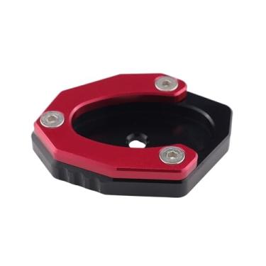 Imagem de jininshengxindianzi Compatible With Z650 Z800 Z900RS Cafe Kickstand Sidestand Extension Enlarger Pad Modified Side Support Seat Small Foot Pad(Red logo Z650)
