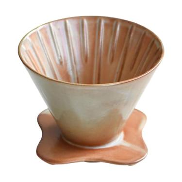 Imagem de FytStycale Porta-filtro para Café Coado, Porta-filtro de Papel, Manual, Resistente Ao Calor, Porcelana, Filtro de Café, Dose única para Viagem, Grande