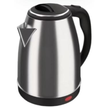 Imagem de Chaleira Elétrica em Aço Inoxidável, Base Destacável, 1,8L, Prata e Preto, para Cozinha