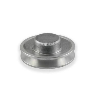 Imagem de Polia de Alumínio 100mm 1 Canal Perfil A Sem Furo - Mademil