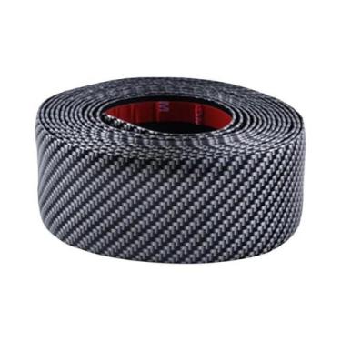 Imagem de Protetor De Soleira De Porta De Carro Em Fibra De Carbono, Fita De Bor