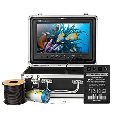 Imagem de Domary Câmera de pesca subaquática de 1200TVL de 9 polegadas 12 lâmpadas LED infravermelho 15M / 30M / 50M para pesca no mar no gelo