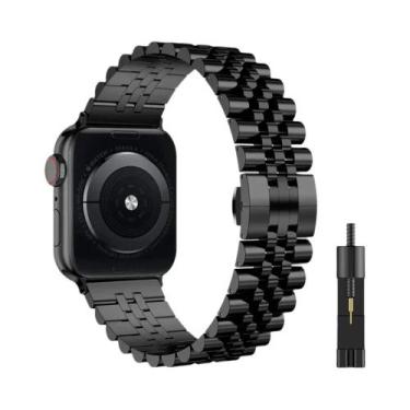 Imagem de Pulseira De Aço Inoxidável Para Apple Watch 38/40/41mm 42/44/45/49mm, 