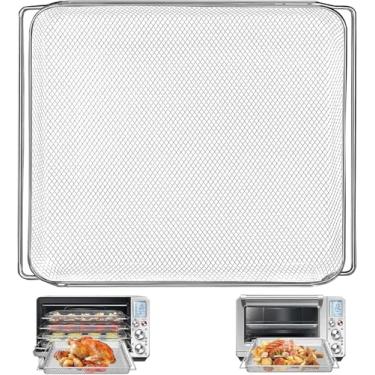 Imagem de 1 cesta de fritadeira a ar para Breville BOV900BSS Smart Oven Air Fryer Pro, 40 cm P x 29 cm L x 0,5 cm A bandeja de acessórios de cestas de malha de aço de grau alimentício para forno Breville Air