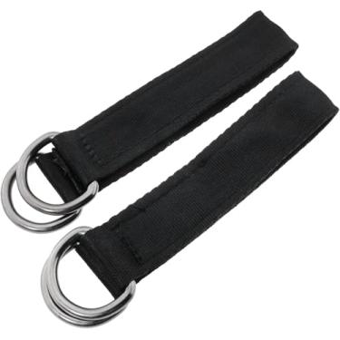 Imagem de MTQY 2 peças de tiras suspensas para balanço interno, rede, saco de perfuração, cinto de extensão resistente com gancho D comporta 200 kg/440lb comprimento 25 cm / 9,8 polegadas