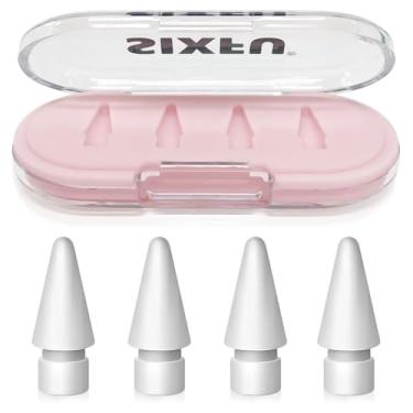 Imagem de SIXFU Dicas para Apple Pencil Tips, Apple Pencil Pro Tips, Apple Pen, acessórios de capa compatíveis com pontas de iPad Pencil (4 peças)