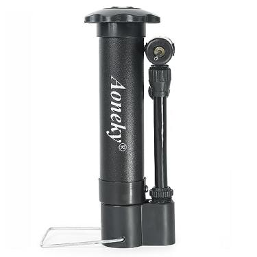 Imagem de Aoneky Mini bomba manual para bolas esportivas - bomba de ar portátil com agulha para inflação de basquete, futebol, vôlei