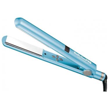 Imagem de Nano Titanium Chapinha Prancha de Cabelo com Placas Flutuantes e Calor Uniforme, Bivolt, BABYLISSPRO BNT4095TUC, Azul