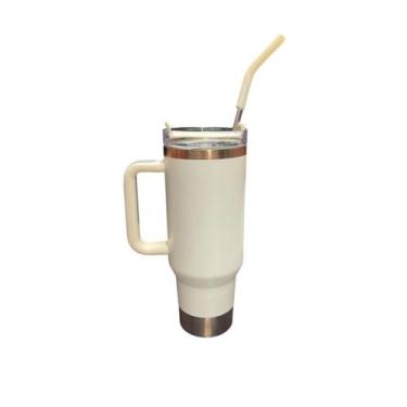 Imagem de AAA Térmica Garrafa Copo Boneca 1200ml Inox Com Tampa e Canudo de Meta