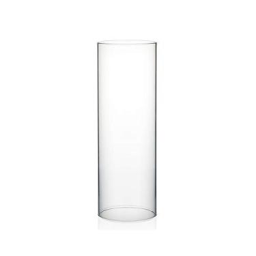 Imagem de WGVI Porta-Velas Hurricane, 10 Cm De Largura, 30 Altura, Em Cilindro Vidro Transparente, Tubo Chaminé, Cúpula Aberta, 1 Peça