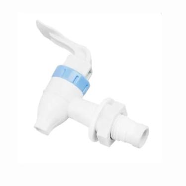 Imagem de Válvula de água de plástico tipo pressão tamanho universal bebedouros peças de substituição torneira dispensador de água torneira substituição (azul)