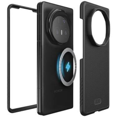 Imagem de TUDIA Capa MergeGrip [compatível com MagSafe] para Honor Magic V5 5G (2025) - [Proteção de nível militar] Capa de telefone resistente à prova de choque de camada dupla à prova de choque fina e robusta
