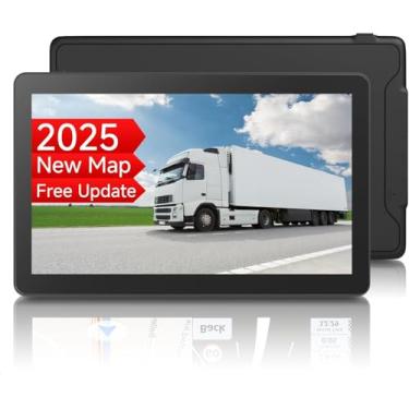 Imagem de Navegação GPS para caminhão de carro – Sistema de navegação de 22 polegadas com atualizações de mapa gratuitas vitalícias 2025, mapas pré-carregados dos EUA/CA/MX, transmissão de voz, aviso de câmera