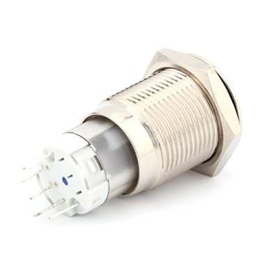 Imagem de 16mm 1No 1nc Conexão LED METAL LED No Interruptor Off Traje Push Power Botão 12V para Acessórios de Carro