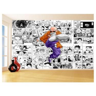 Imagem de Papel De Parede Dragon Ball Mestre Kame Anime 3,5M Dbz737 - Você Decor