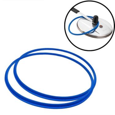 Imagem de Kit 2 Borrachas Panela de Pressão Silicone Universal 4,5l Anel de Vedação Fechamento Interno