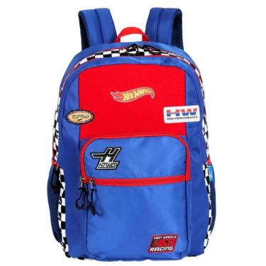 Imagem de Mochila de Costas Escolar Luxo HotWheels Original MJ49991 - Luxcel, AZ