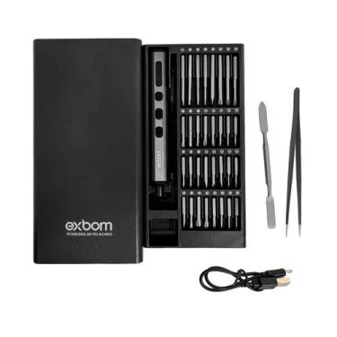 Imagem de Kit Chave de Precisão Elétrica 68 em 1 Sem Fio Recarregável - Exbom