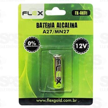 Imagem de Pilha / bateria a27 / mn27 12v alcalina flex gold na cartela - BAZZI