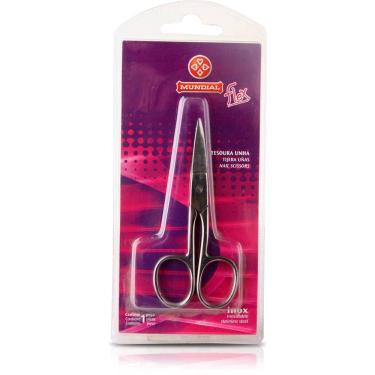 Imagem de Tesoura para Unhas Reta Gold BC-331 3 5/8" Aço Inox Profissional