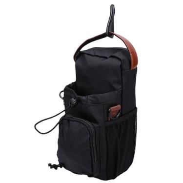 Imagem de Akozon Magnético Academia Bolsa Sling Bag Premium PU Multi Compartimentos Suporte Magnético para Garrafa de água Com Alça Ajustável para Homens, Mulheres, Viagens, Trabalho, Esportes