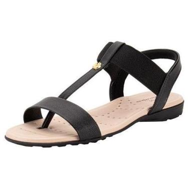 Imagem de Sandália Modare Feminina Flat Conforto 7053163, Preto, 35