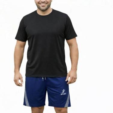 Imagem de Bermuda Masculina Plus Size Esportiva Academia Futebol Confortável - O