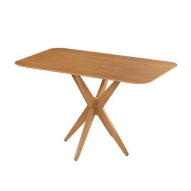 Imagem de Mesa de Jantar Simpatia Tampo Retangular 120x80cm MDF JCM, Cinamomo