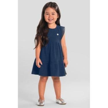 Imagem de Vestido infantil menina tecido texturizado Mundi-Feminino