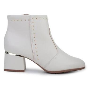 Imagem de Bota Feminina Modare Salto Baixo Branca Off - 7082-Feminino