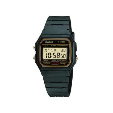 Imagem de Relógio Casio Unissex Digital Preto F-91WG-9QDF, Preto