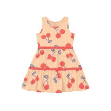 Imagem de Vestido infantil menina de cerejas Brandili-Feminino