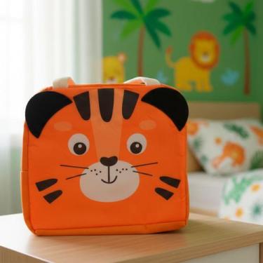 Imagem de Lancheira bolsa termica lanche escola infantil guarda marmita garrafa 