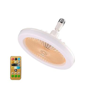 Imagem de Ventilador Pequeno Teto C/ Lâmpada Led Branco 30W E27 - VENTILADORES A