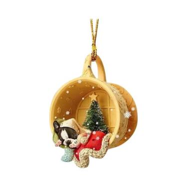 Imagem de Pingente De Cão Para Árvore De Natal, Enfeite Pendurável De Bolso Neva