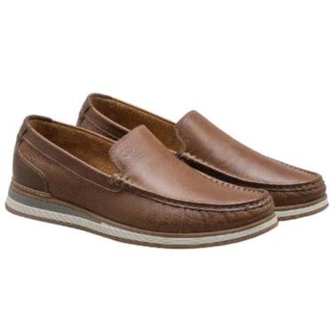 Imagem de Sapato Mocassim Democrata 252101 Masculino, Cafe, 41