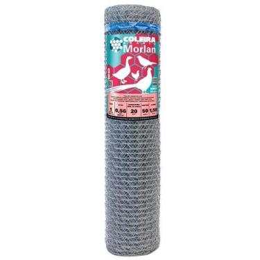 Imagem de Tela Coleira Branca para Pinteiro 1 x 24 x 1,50m 50m - Morlan