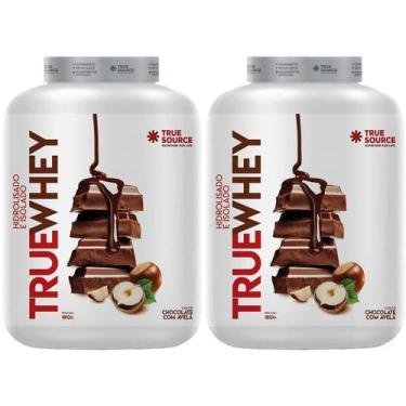 Imagem de Kit 2X True Whey Protein Hidrolisado e Isolado - 1810g Chocolate Com A