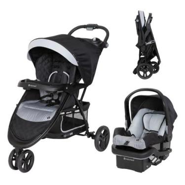 Imagem de Carrinho de Bebe Passeio 3 Rodas Com Bebê Conforto Ergonômico EZ Ride 