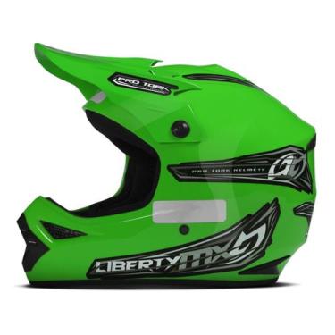 Imagem de Capacete Motocross Liberty MX Pro Enduro Trilha Pro Tork Segurança Con